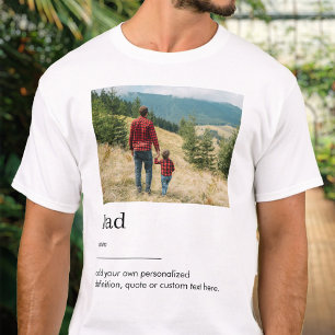 Vater-Foto-Wörterbuchdefinition T-Shirt