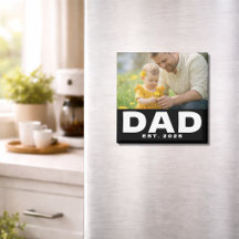Vater Foto zum Vatertag Magnet