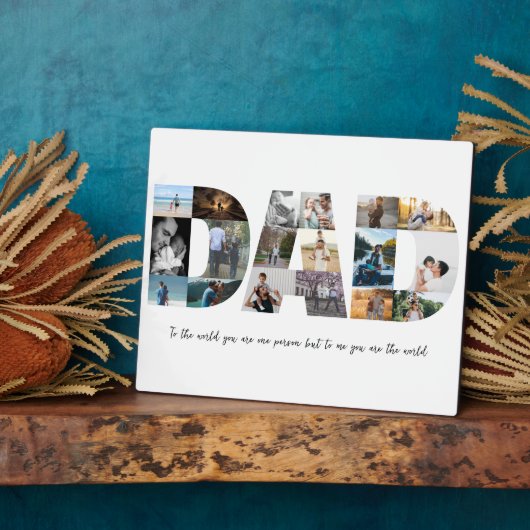 Vater FotoCollage 18 Bilder Fotoplatte (Seite)