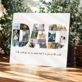 Vater FotoCollage 18 Bilder Fotoplatte