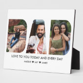 VATER FotoCollage 3 Letter Cutout Personalisiert Fotoplatte (Seite)