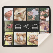 Vater FotoCollage Black Sherpadecke (Vorderseite (Horizontal))