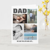 VATER-FotoCollage | Happy Vathers Day Karte (Gelbe Blume)