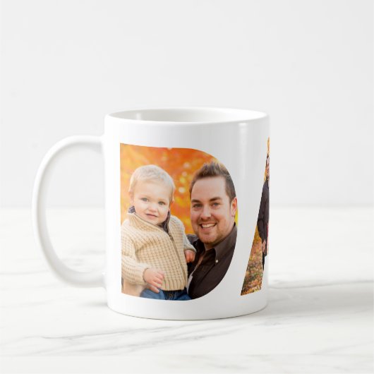 Vater-FotoCollage Kaffeetasse (Links)