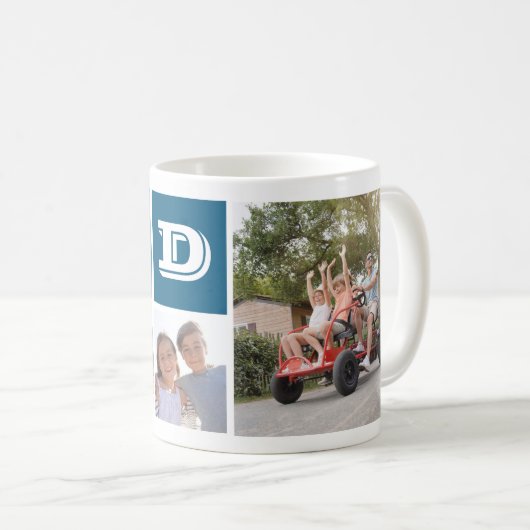 Vater-FotoCollage Keepake Kaffeetasse (VorderseiteRechts)