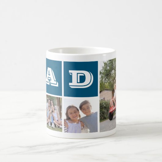 Vater-FotoCollage Keepake Kaffeetasse (Mittel)