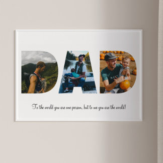 Vater-FotoCollage Poster