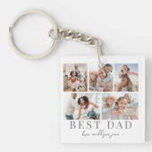 Vater-FotoCollage Schlüsselanhänger (Vorderseite)