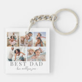 Vater-FotoCollage Schlüsselanhänger (Rückseite)