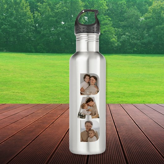 Vater FotoCollage Vatertag Edelstahlflasche