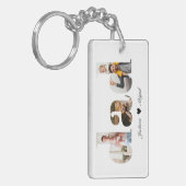 Vater FotoCollage, Vatertag Geschenk für Vater Schlüsselanhänger (Vorderseite links)