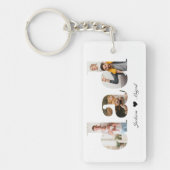 Vater FotoCollage, Vatertag Geschenk für Vater Schlüsselanhänger (Vorderseite)