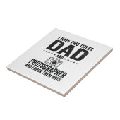 Vater Fotograf Vintage Gravur Shirt Design_1 Fliese (Seite)