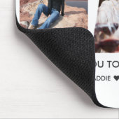 VATER-Fotokollage-Ausschneiden von Ausschnitten Mousepad (Ecke)