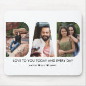 VATER-Fotokollage-Ausschneiden von Ausschnitten Mousepad (Vorne)