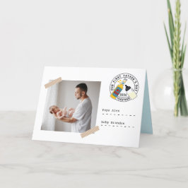 Vater-Fotos und -Nachrichten zum ersten Mal am Vat Feiertagskarte