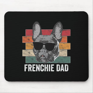 Vater Französische Bulldogge Retro-Bekleidung für Mousepad