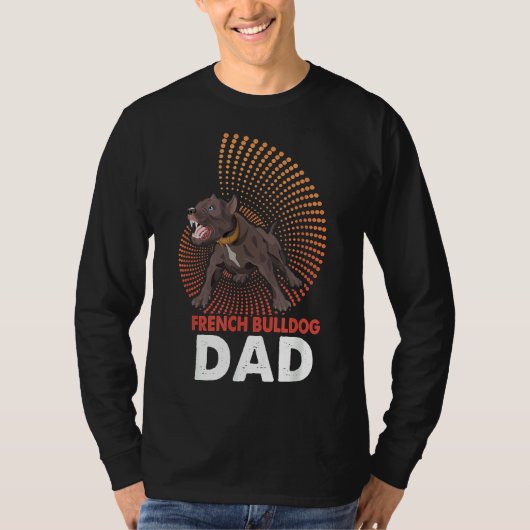 Vater French Bulldog T-Shirt (Vorderseite)