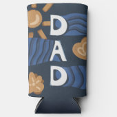 Vater - Frohe Vatertag Navy Blau Selters Dosenkühler (Vorderseite)