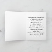 Vater - Frohe Weihnachten - Weißer Wolf (Innenseite)