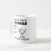 Vater Früher lebten wir in deinen Ballen Kaffeetasse (Vorderseite Links)