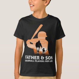 Vater Ft Son spielt Baseball zusammen Geschenk T-Shirt