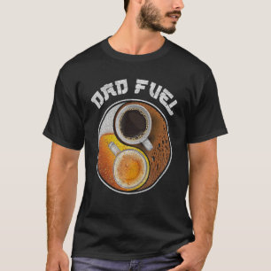 Vater Fuel Coffee and Bier Yin Yang Vatertag Birke T-Shirt