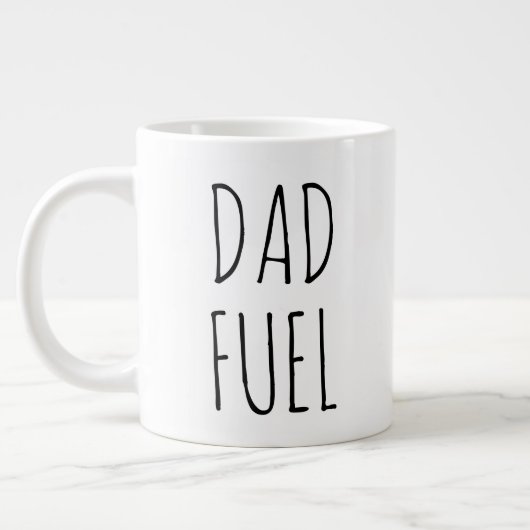 "Vater Fuel" Einfaches modernes Bauernhaus Jumbo-Tasse (Links)