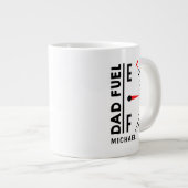 Vater Fuel Funny Vatertag Geburtstag Personalisier Jumbo-Tasse (Vorderseite Rechts)