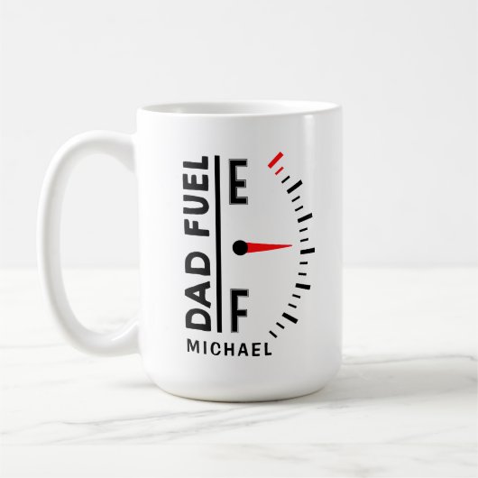 Vater Fuel Funny Vatertag Geburtstag Personalisier Kaffeetasse (Links)