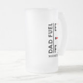 Vater Fuel Funny Vatertag Geburtstag Personalisier Mattglas Bierglas (VorderseiteRechts)
