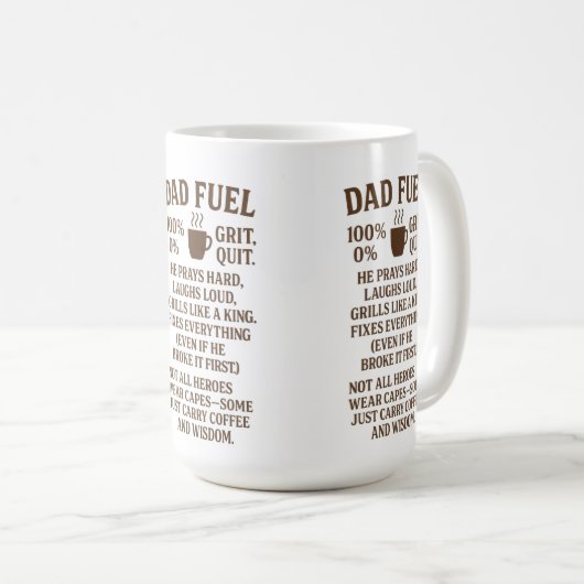 Vater Fuel Kaffeetasse (VorderseiteRechts)