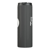 Vater Fuel Minimalistisch Monogram Thermal Tumbler Thermosbecher (Rückseite)