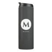 Vater Fuel Minimalistisch Monogram Thermal Tumbler Thermosbecher (Nach rechts gedreht)
