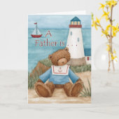 Vater führt Licht - Grußkarte Karte (Gelbe Blume)