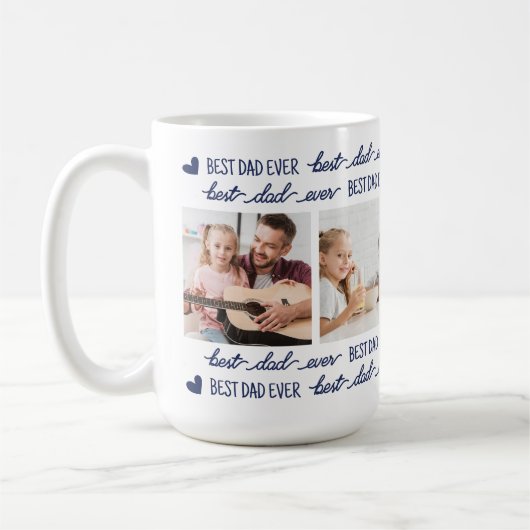 Vater Fun Blue Foto Kaffeetasse (Links)
