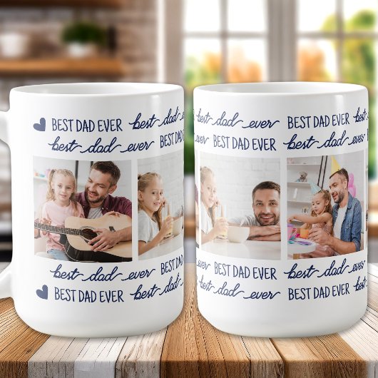 Vater Fun Blue Foto Kaffeetasse
