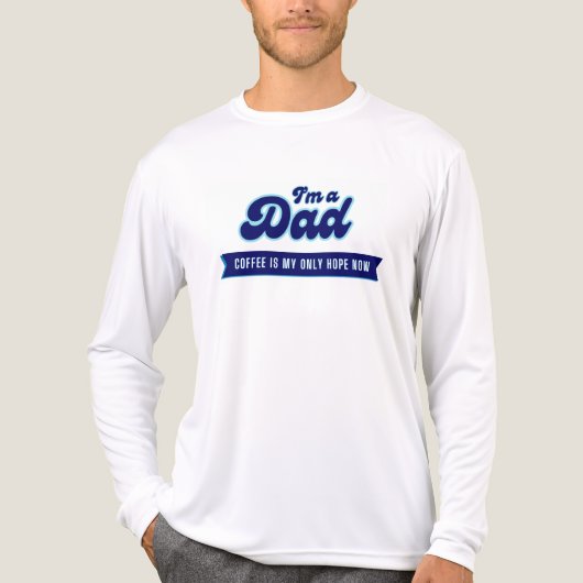 Vater Funny Coffee ist meine einzige Hoffnung, lan Tri-Blend Shirt (Vorderseite)