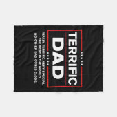 Vater - Funny Donald Trump Fathers Day Gift Fleecedecke (Vorderseite (Horizontal))