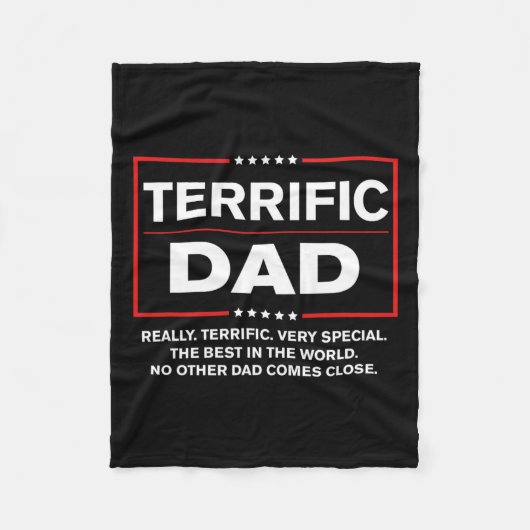 Vater - Funny Donald Trump Fathers Day Gift Fleecedecke (Vorderseite)