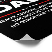 Vater - Funny Donald Trump Fathers Day Gift Poster (Ecke)