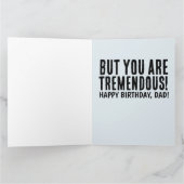 VATER FUNNY DONALD TRUMP GEBURTSTAG ÜBERSICHTE KAR KARTE (Innenseite)