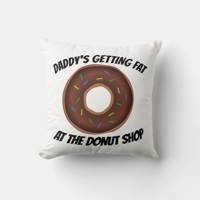 VATER FUNNY DONUT THROW PILLOWS KISSEN (Vorderseite)