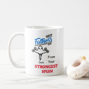 Vater Funny Happy Vatertag von Strongstem Sperma Kaffeetasse