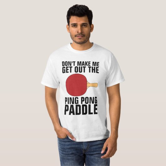 VATER FUNNY PING PONG PADDLE T - Shirt (Vorne ganz)