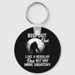 Vater Funny Sasquatch Bigfoot Fathers Day Geschenk Schlüsselanhänger