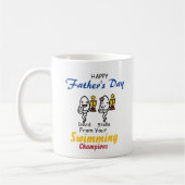 Vater Funny schwimmer Sperm Vater Schwimmmeister Kaffeetasse (Links)