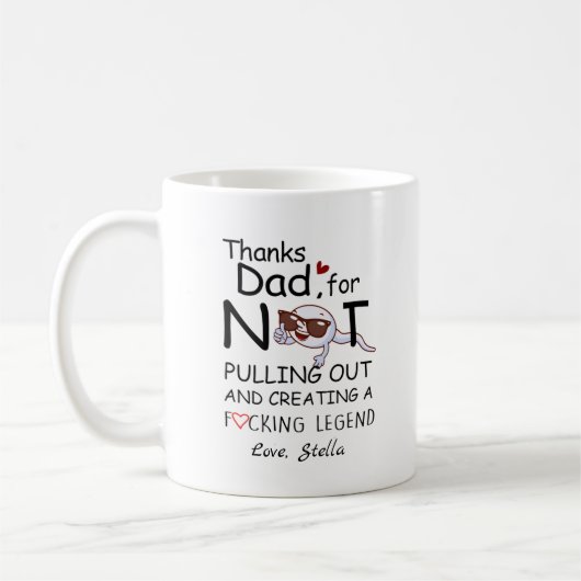 Vater Funny Sperm dankt Vater dafür, dass er nicht Kaffeetasse (Links)