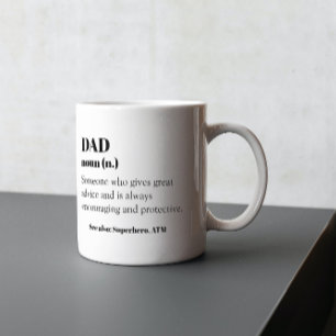 Vater FunnyDefinition Word Noun Geschenk Vatertag Kaffeetasse