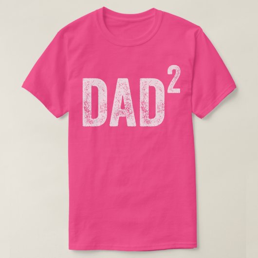 Vater für 2 Kinder 2 Power 2. T-Shirt (Design vorne)